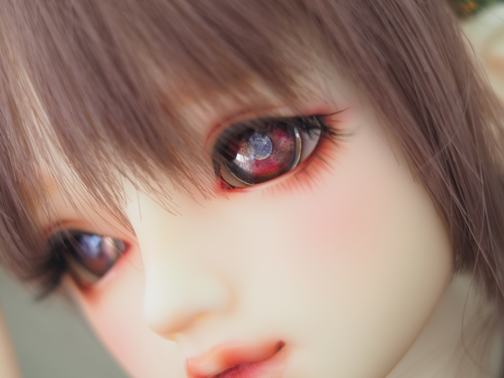 18mm/10.5mm ピンク×パープル カッパータイプ 七宝グラスアイ