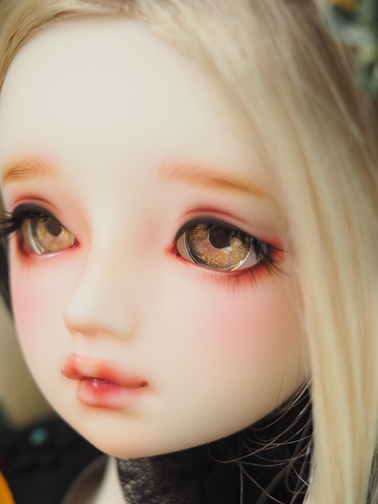 20mm/11mm ブラウンピンク ジェムタイプ 七宝グラスアイ