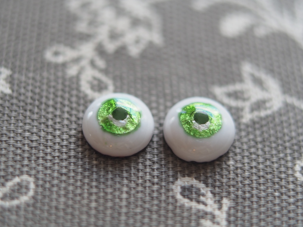 10.5mm/6.5mm メロンソーダ 水彩タイプ 七宝グラスアイ