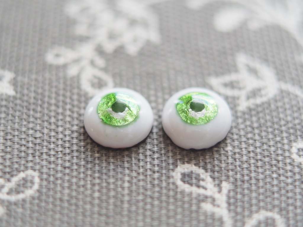 10.5mm/6.5mm メロンソーダ 水彩タイプ 七宝グラスアイ