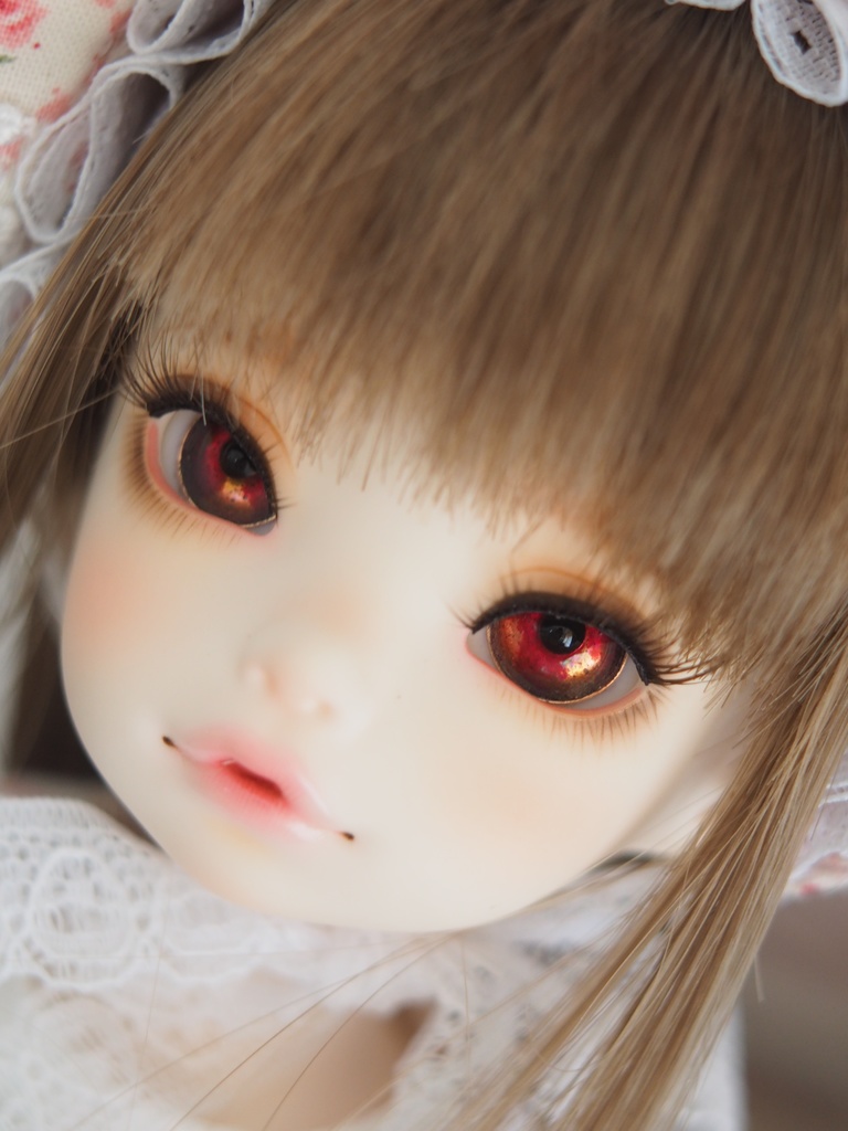 14mm/8mm 赤×黄 カッパータイプ 七宝グラスアイ