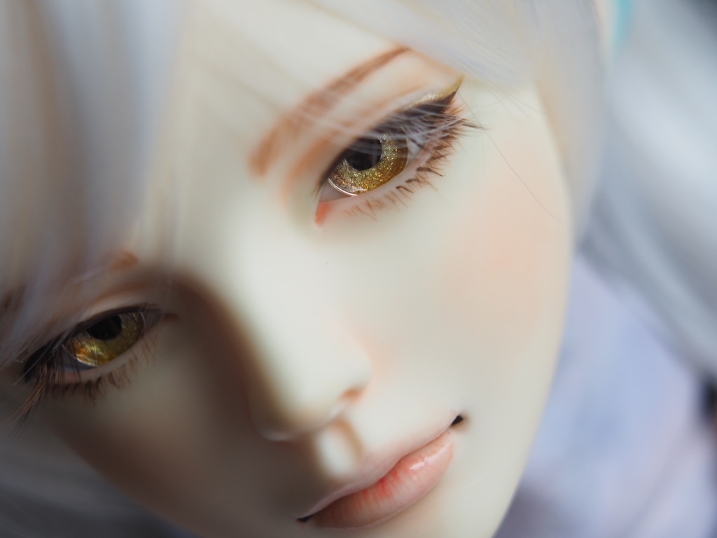 16mm/8mm ブラウン×ゴールド ジェムタイプ 七宝グラスアイ