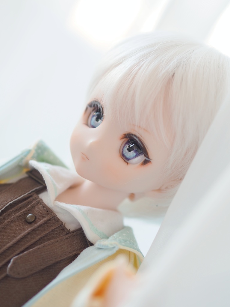 18mm/13-12mm 紫×水色 アニメ風水彩タイプ 七宝グラスアイ