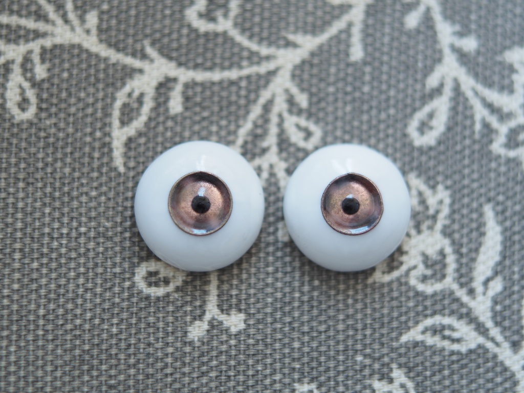 15mm/7.5mm グレー系カッパータイプ 七宝グラスアイ