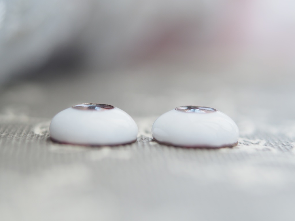 15mm/7.5mm グレー系カッパータイプ 七宝グラスアイ