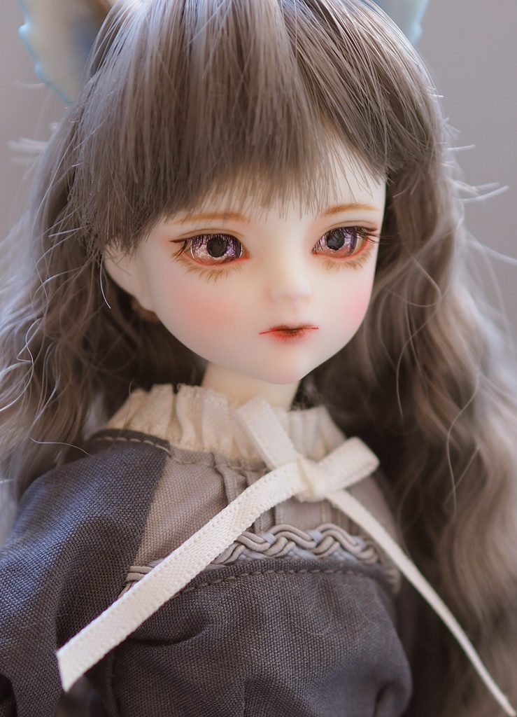 8mm/5mm パープル×ピンクグラデーション ジェムタイプ 七宝グラスアイ
