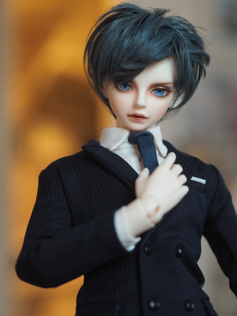 12mm/6mm ブルーグラデーション ジェムタイプ 七宝グラスアイ