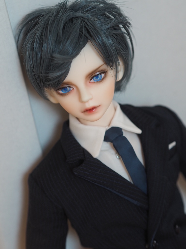 12mm/6mm ブルーグラデーション ジェムタイプ 七宝グラスアイ