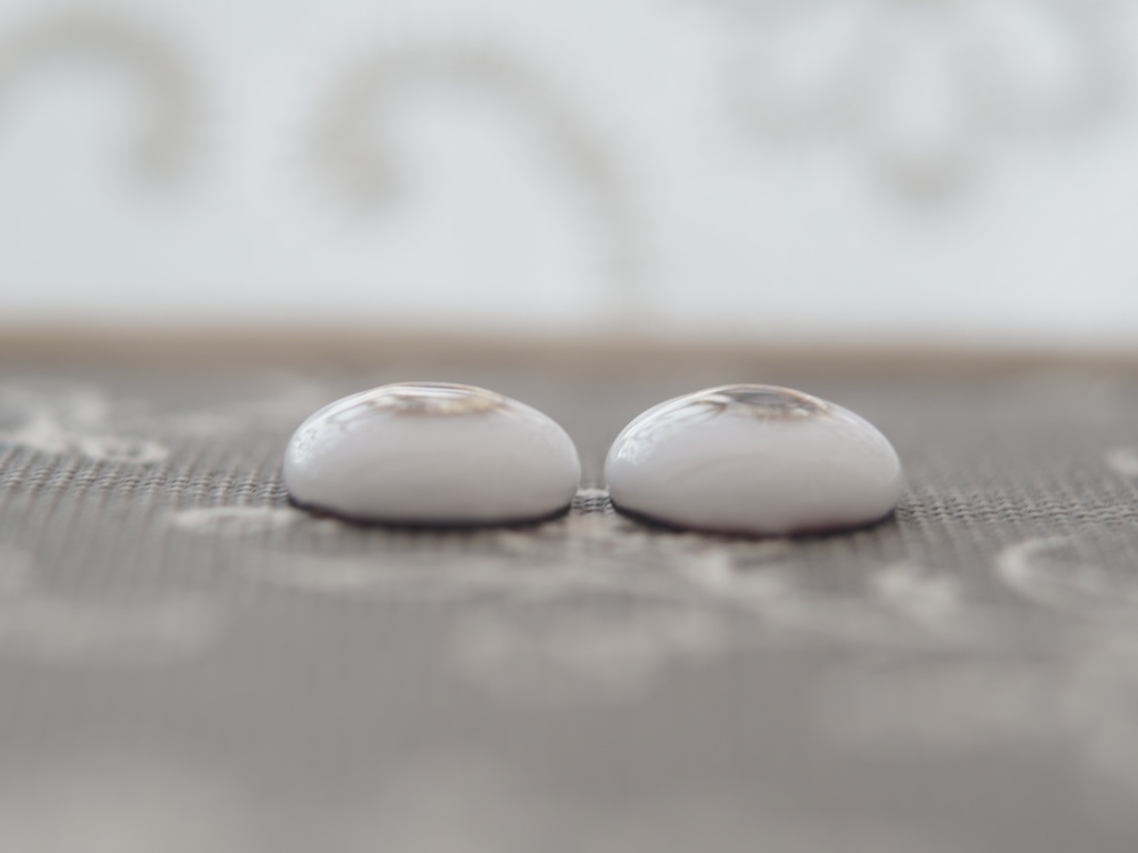 14mm/7mm ブラウンベージュ系 水彩タイプ 七宝グラスアイ