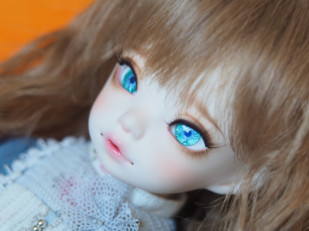 14mm/6.5mm ブルーグリーン系 水彩タイプ 七宝グラスアイ