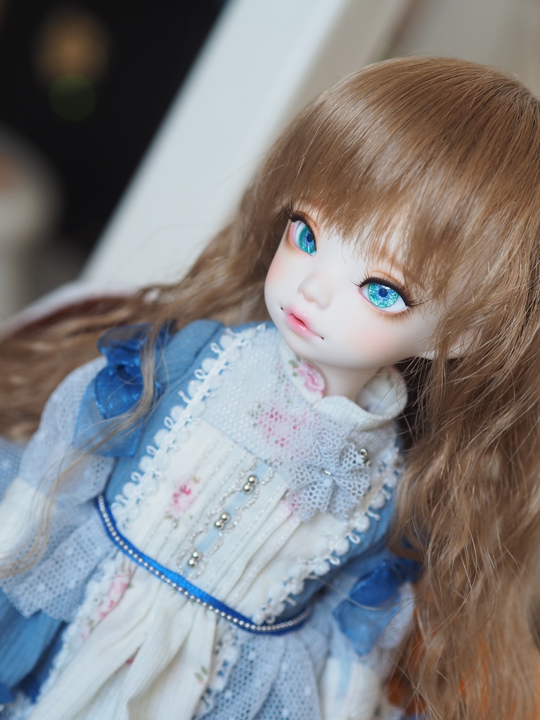 14mm/6.5mm ブルーグリーン系 水彩タイプ 七宝グラスアイ