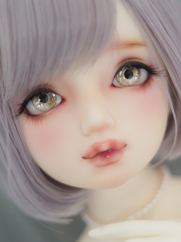 16mm/9mm ブラウンベージュグラデーション+銀箔 水彩タイプ 七宝グラスアイ