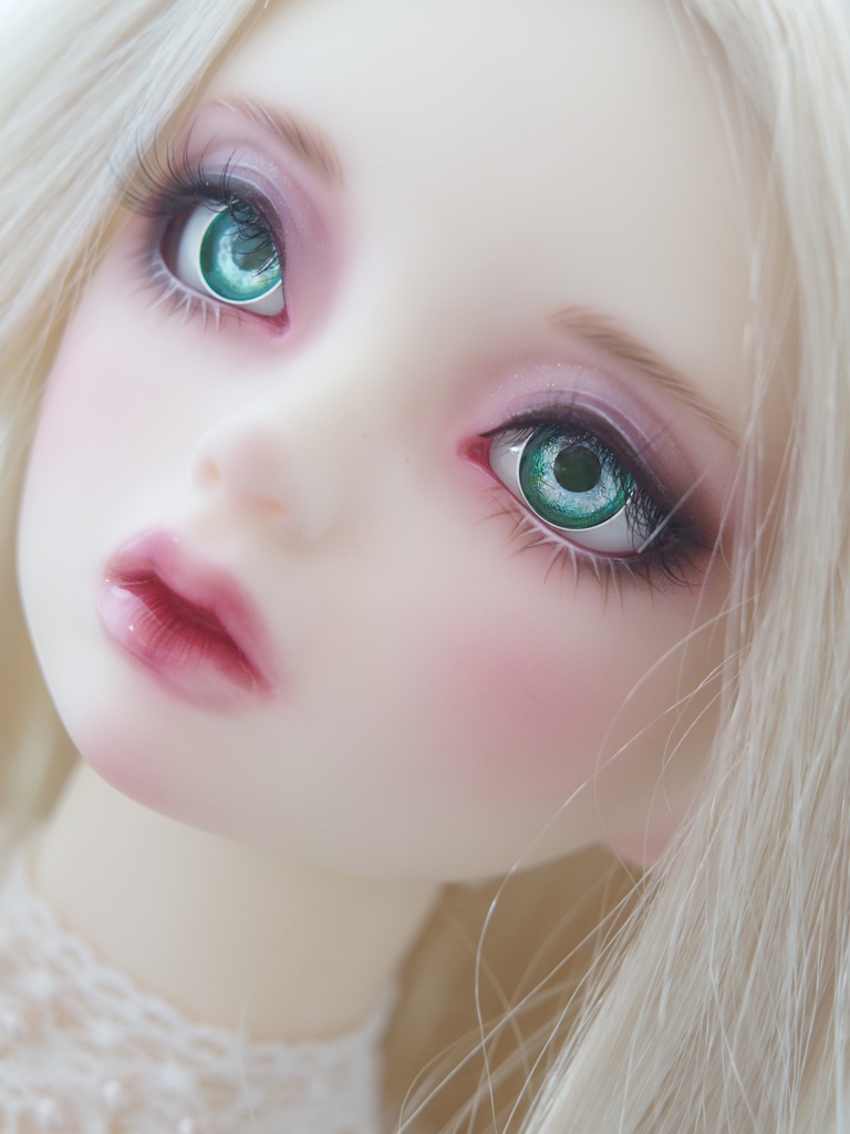 16mm/8.5mm グリーン系 ジェムタイプ 七宝グラスアイ