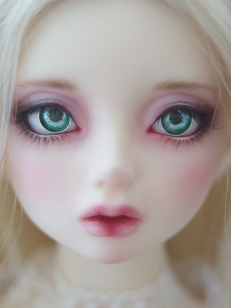 16mm/8.5mm グリーン系 ジェムタイプ 七宝グラスアイ