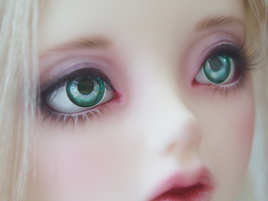 16mm/8.5mm グリーン系 ジェムタイプ 七宝グラスアイ