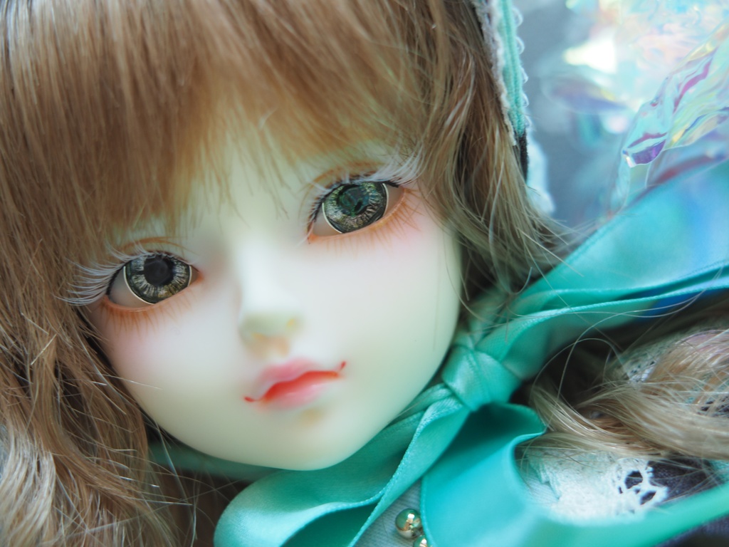 16mm/8mm グレー系 虹彩線ありジェムタイプ 七宝グラスアイ