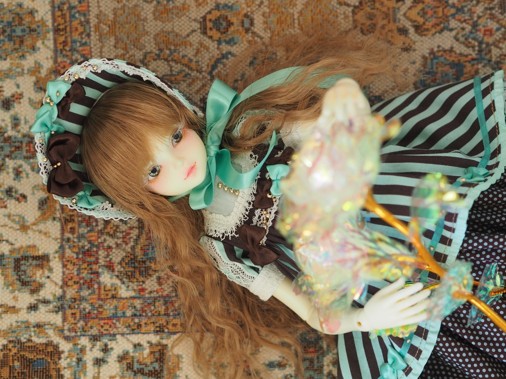 16mm/8mm グレー系 虹彩線ありジェムタイプ 七宝グラスアイ