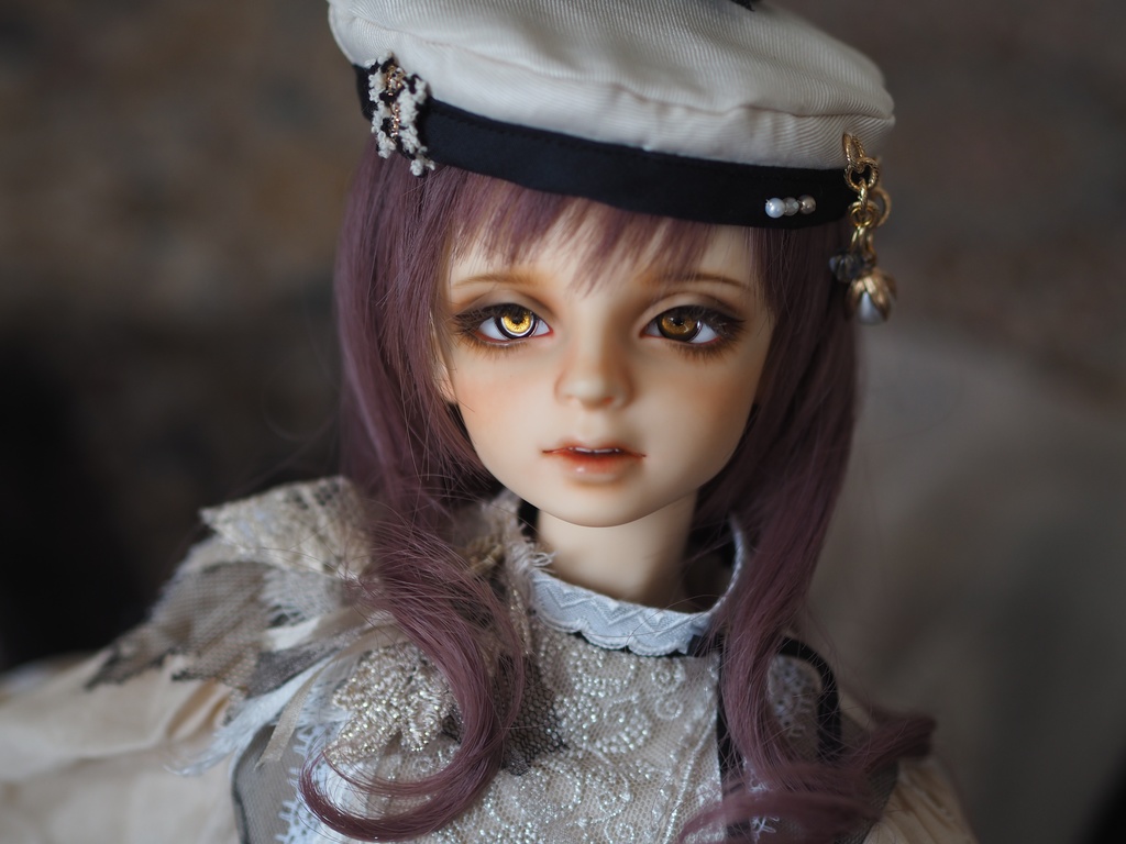 18mm/8mm 小虹彩金茶系 カッパータイプ 七宝グラスアイ