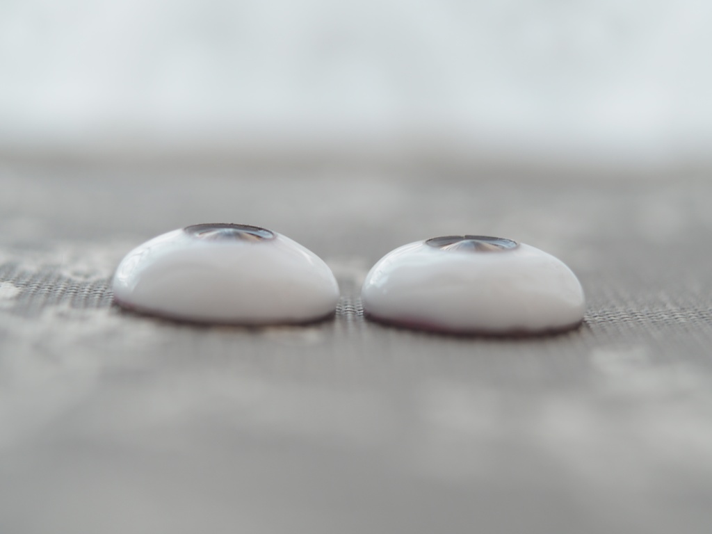 18mm/8mm 小虹彩金茶系 カッパータイプ 七宝グラスアイ