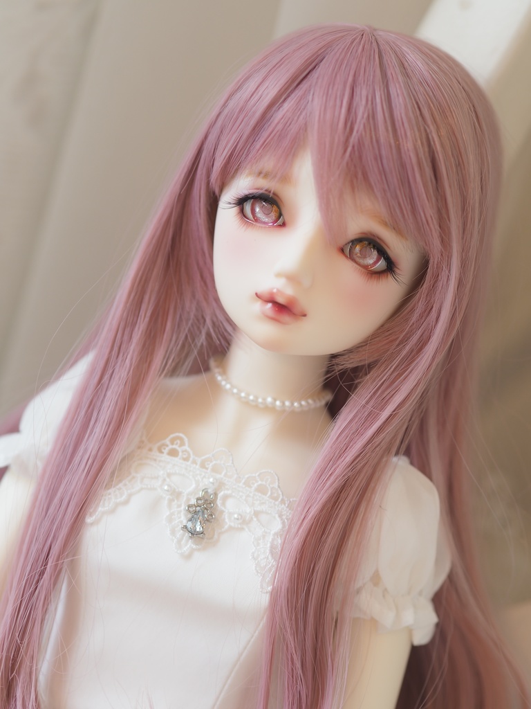 18mm/10mm ブラウン×ピンク ジェムタイプ 七宝グラスアイ