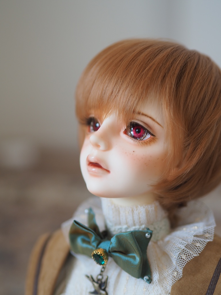 18mm/10mm ベリーレッド 真鍮より線 カッパータイプ 七宝グラスアイ