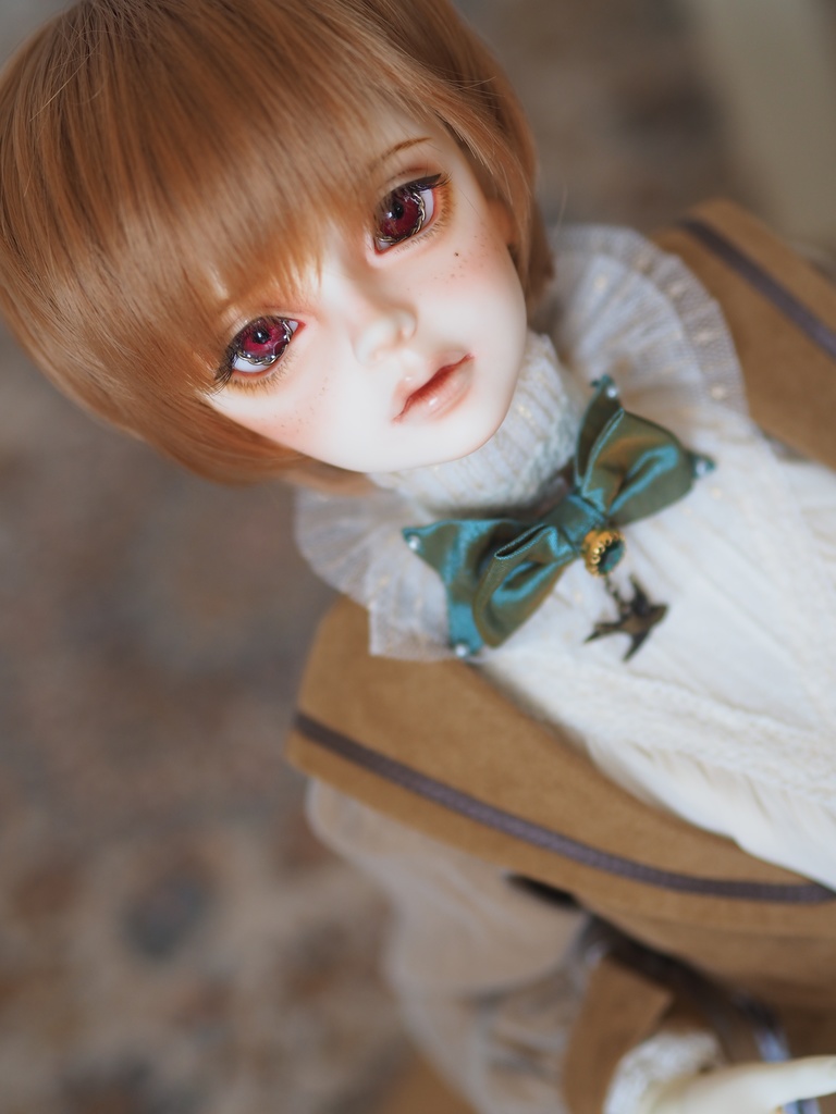 18mm/10mm ベリーレッド 真鍮より線 カッパータイプ 七宝グラスアイ