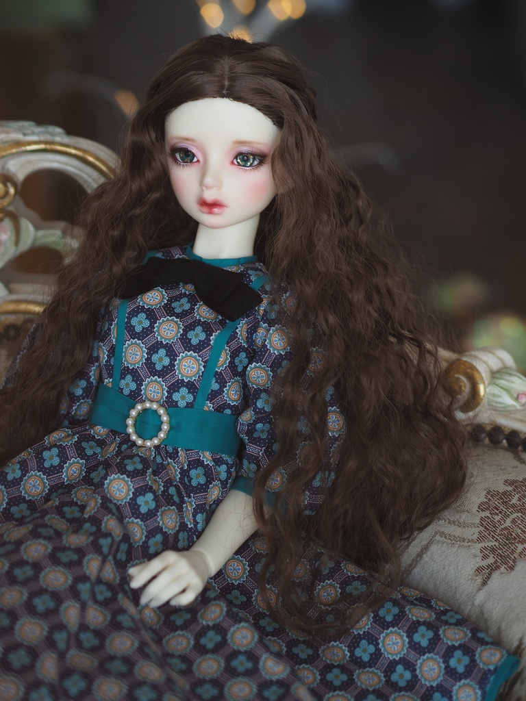 【B品】18mm/10mm グリーン系+金箔 カッパータイプ 七宝グラスアイ