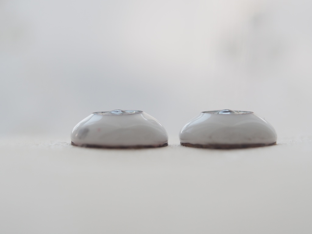 【B品】18mm/10mm グリーン系+金箔 カッパータイプ 七宝グラスアイ