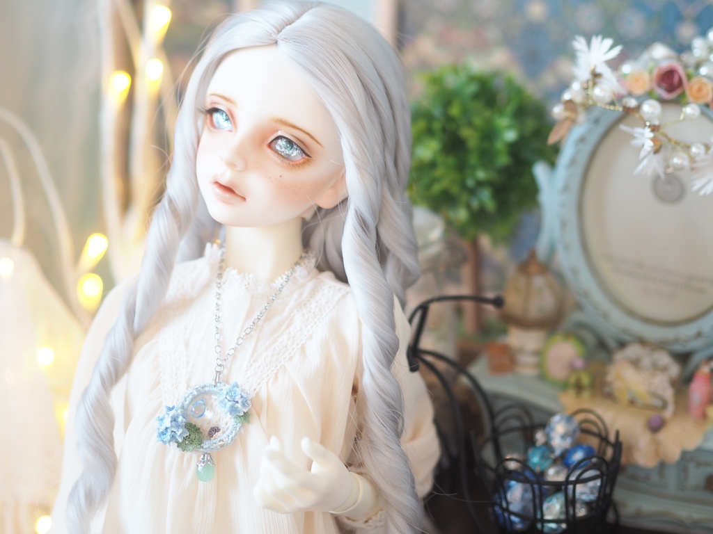 18mm/11mm グレー系水彩タイプ 七宝グラスアイ