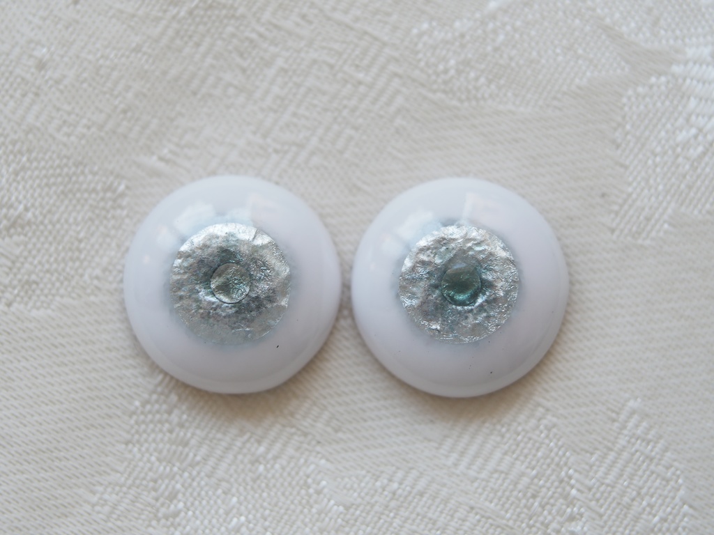 18mm/11mm グレー系水彩タイプ 七宝グラスアイ