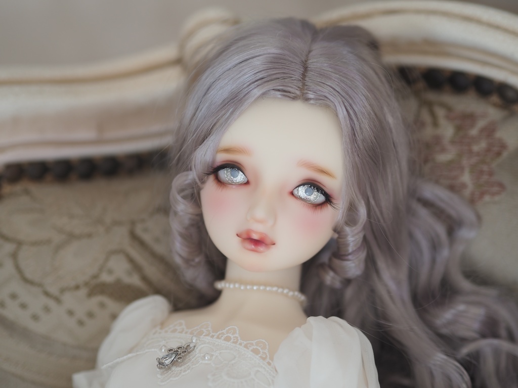 18mm/9mm 白銀 虹彩線ありジェムタイプ 七宝グラスアイ