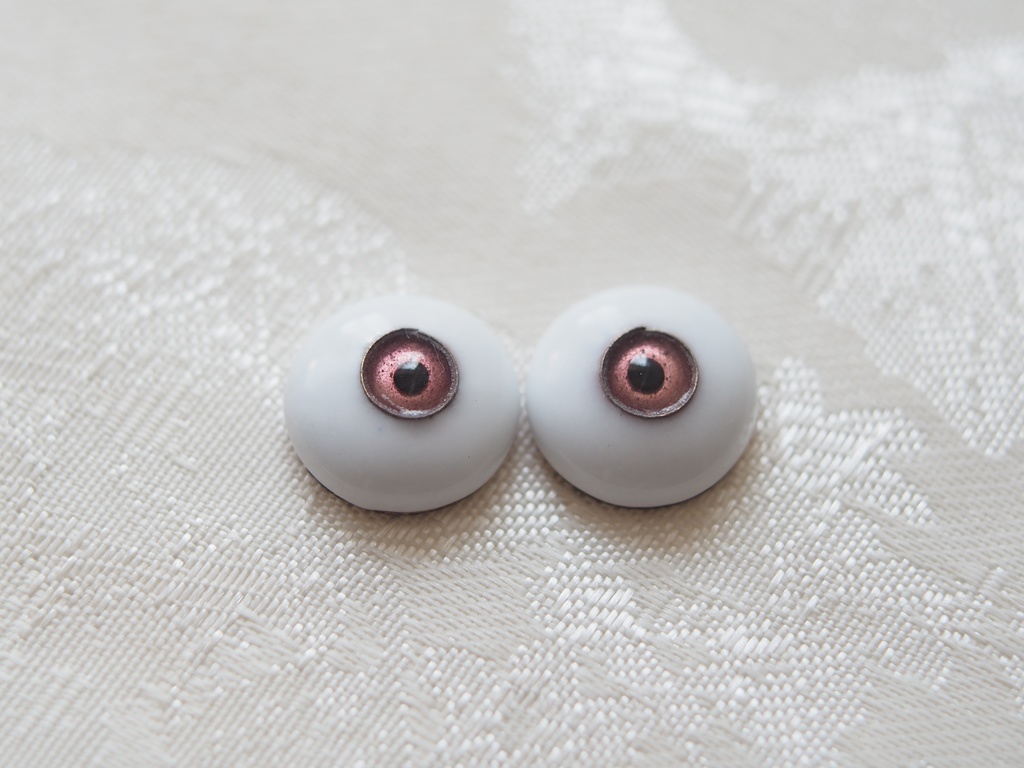 14mm/6mm 赤紫系カッパータイプ 七宝グラスアイ