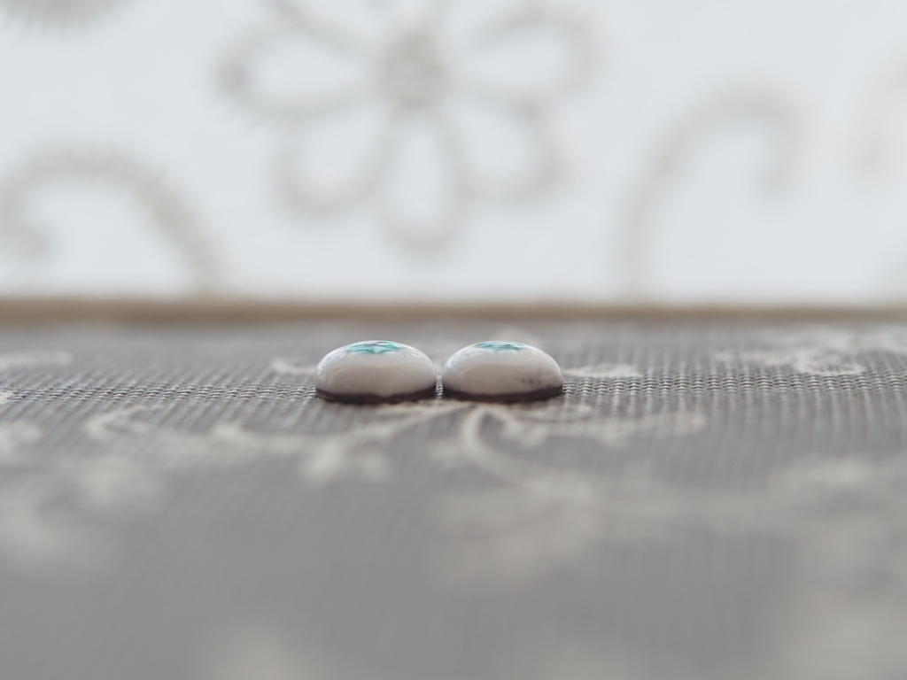 8mm/4.5mm エメラルドグリーン水彩タイプ 七宝グラスアイ