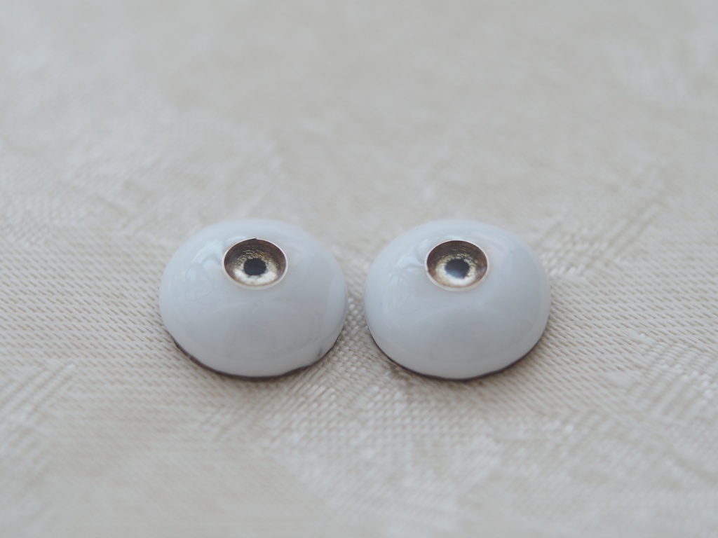 14mm/4.5mm ブラウン系 ジェムタイプ 七宝グラスアイ