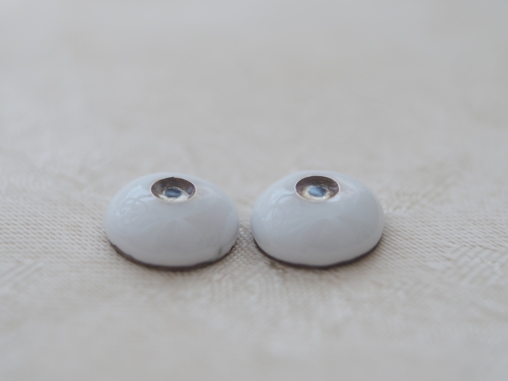 14mm/4.5mm ブラウン系 ジェムタイプ 七宝グラスアイ