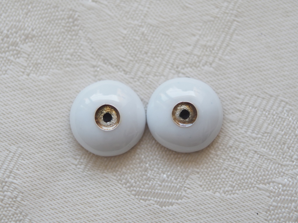 14mm/4.5mm ブラウン系 ジェムタイプ 七宝グラスアイ