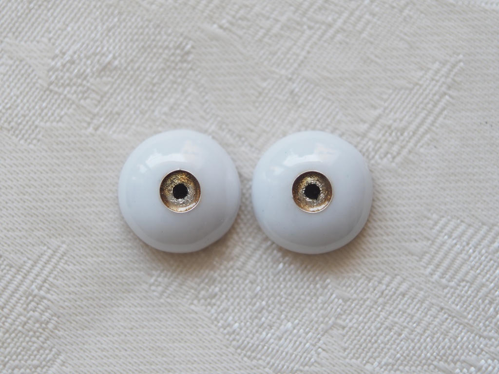 14mm/4.5mm ブラウン系 ジェムタイプ 七宝グラスアイ