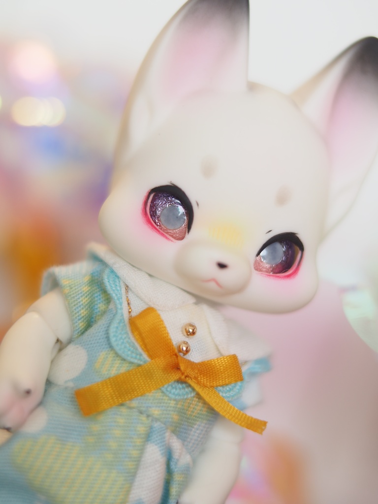 8mm パープル×ピンク 七宝グラスアイ