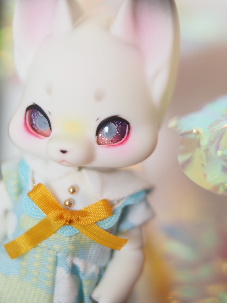 8mm パープル×ピンク 七宝グラスアイ