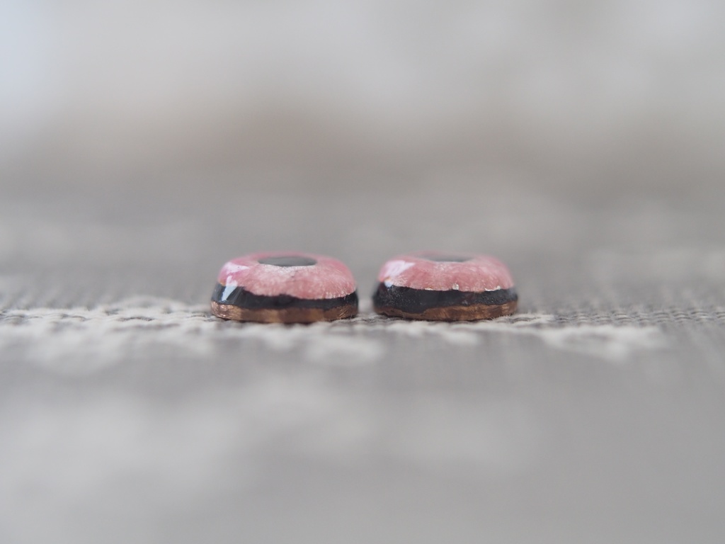 8mm白目なし ピンク系 七宝グラスアイ