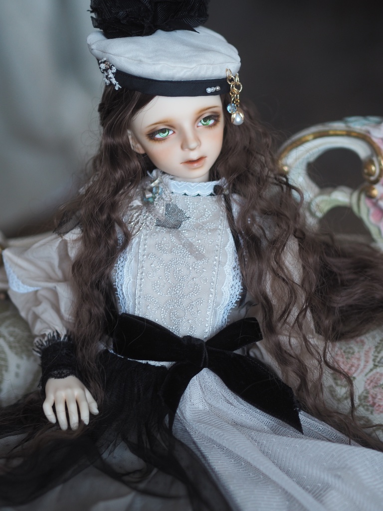 16mm/7mm グリーングラデーション ジェムタイプ 七宝グラスアイ