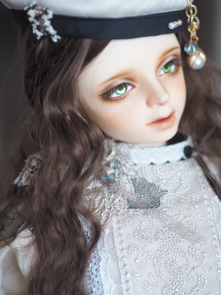 16mm/7mm グリーングラデーション ジェムタイプ 七宝グラスアイ