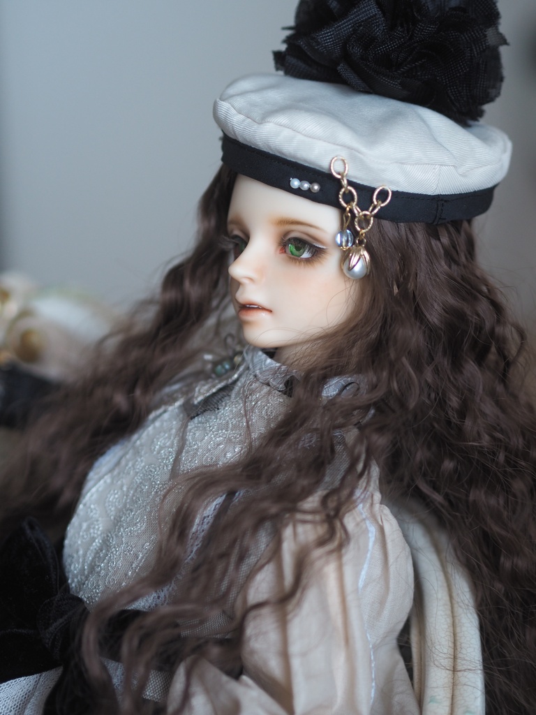 16mm/7mm グリーングラデーション ジェムタイプ 七宝グラスアイ