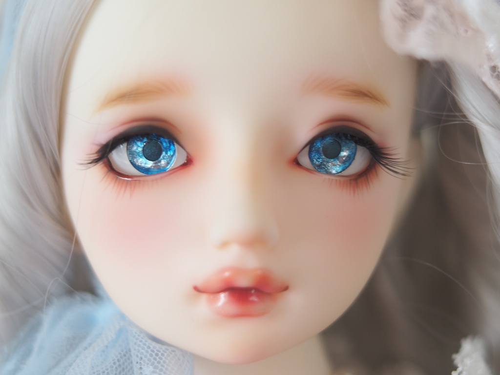 18mm/8mm ブルー系グラデーション ジェムタイプ 七宝グラスアイ