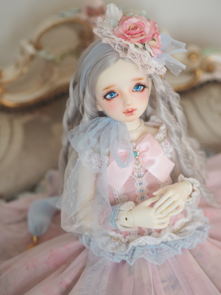 18mm/8mm ブルー系グラデーション ジェムタイプ 七宝グラスアイ