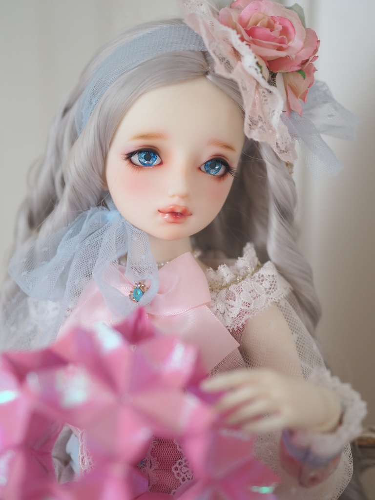 18mm/8mm ブルー系グラデーション ジェムタイプ 七宝グラスアイ