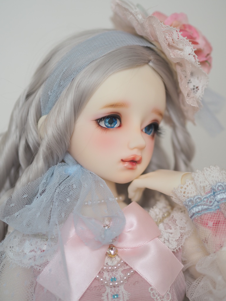 18mm/8mm ブルー系グラデーション ジェムタイプ 七宝グラスアイ