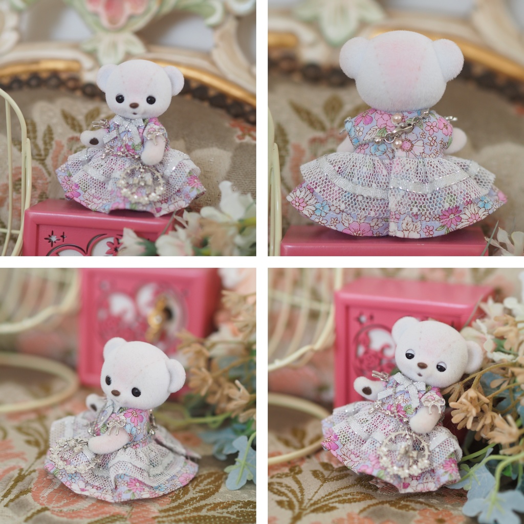 cocoriang ハニーベア リボンいっぱいお花畑のドレス