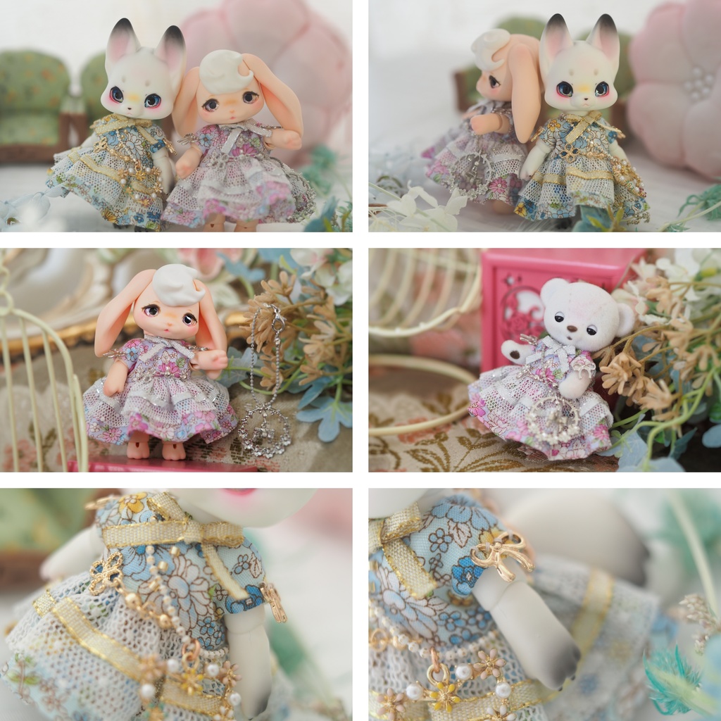 cocoriang ハニーベア リボンいっぱいお花畑のドレス