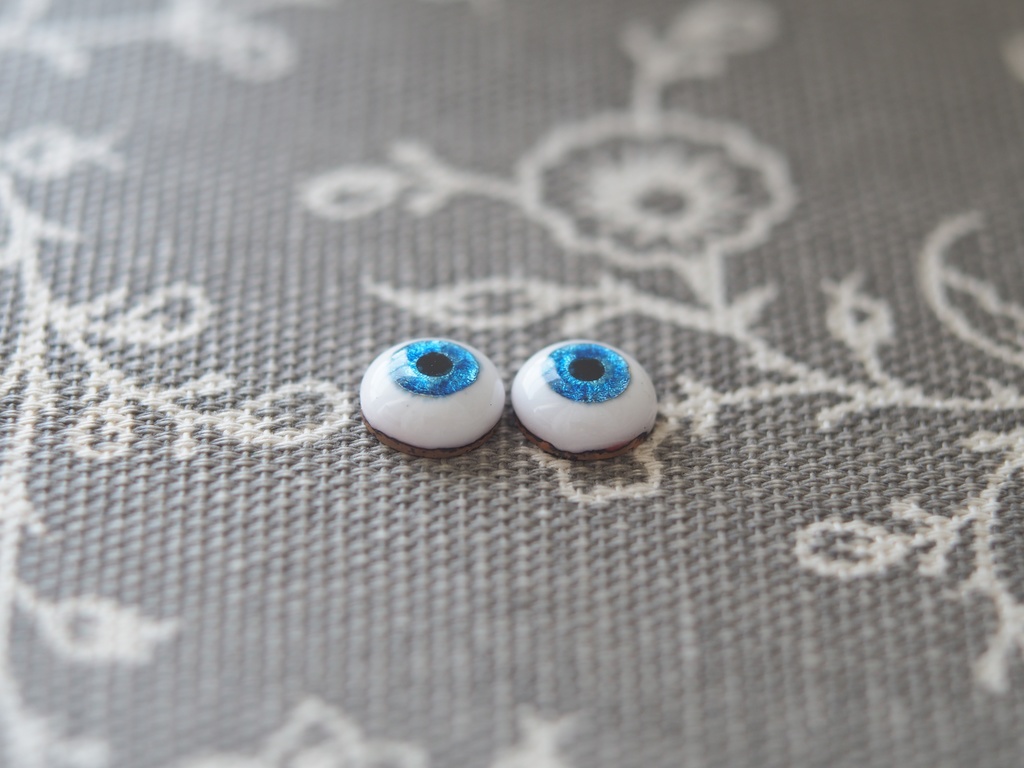 8mm/5mm ネイビー系水彩タイプ 七宝グラスアイ